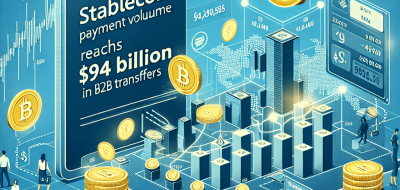 Stablecoin Payment Volume Reaches $94 Billion in B2B Transfers image