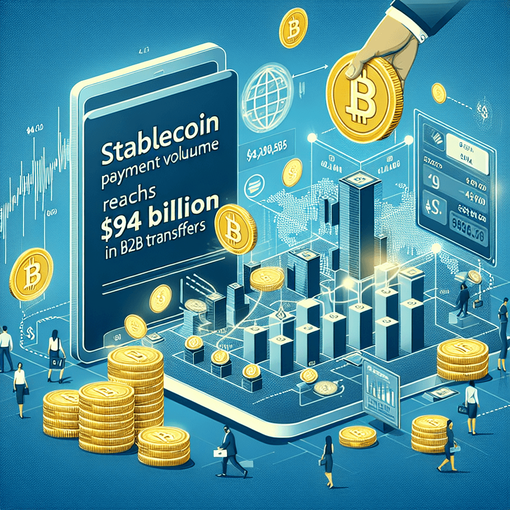 Stablecoin Payment Volume Reaches $94 Billion in B2B Transfers image