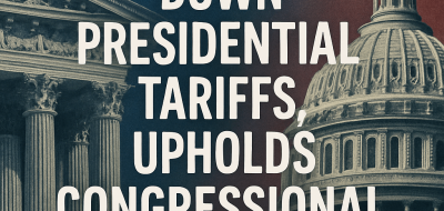Court Strikes Down Presidential Tariffs, Upholds Congressional Power image