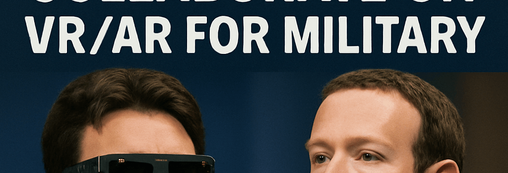Luckey and Zuckerberg Collaborate on VR/AR for U.S. Military image