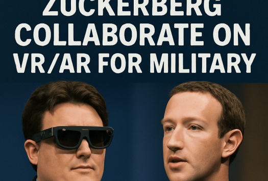 Luckey and Zuckerberg Collaborate on VR/AR for U.S. Military image