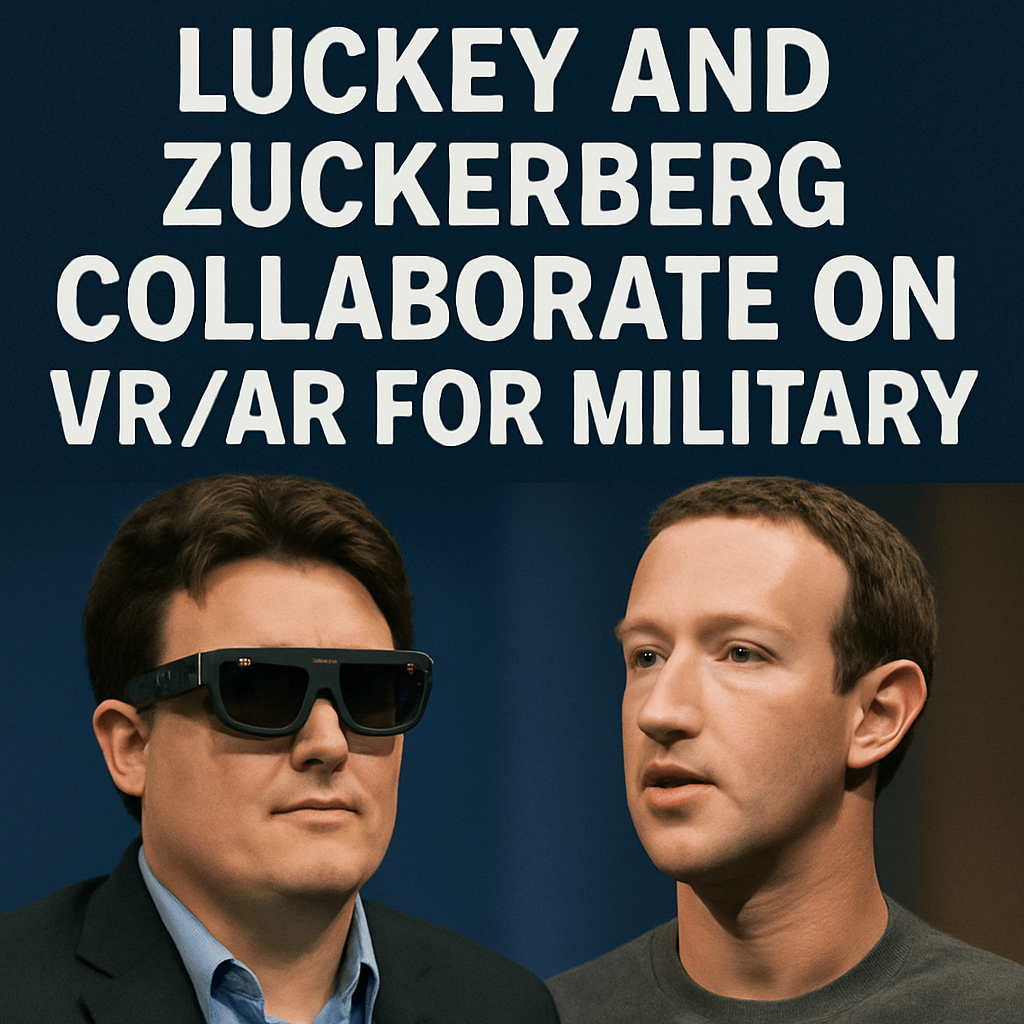 Luckey and Zuckerberg Collaborate on VR/AR for U.S. Military image