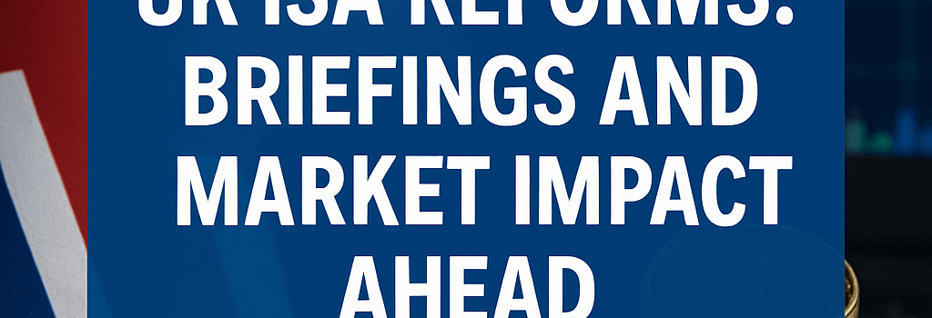 UK ISA Reforms: Briefings and Market Impact Ahead image