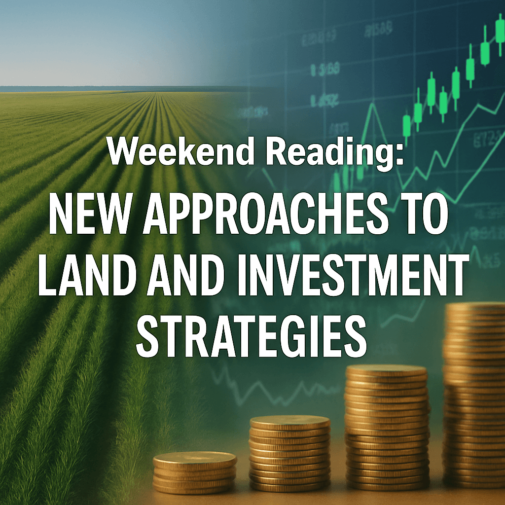Weekend Reading: New Approaches to Land and Investment Strategies image