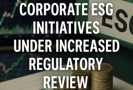 Corporate ESG Initiatives Under Increased Regulatory Review image