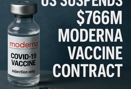 US Suspends $766M Moderna Vaccine Contract image