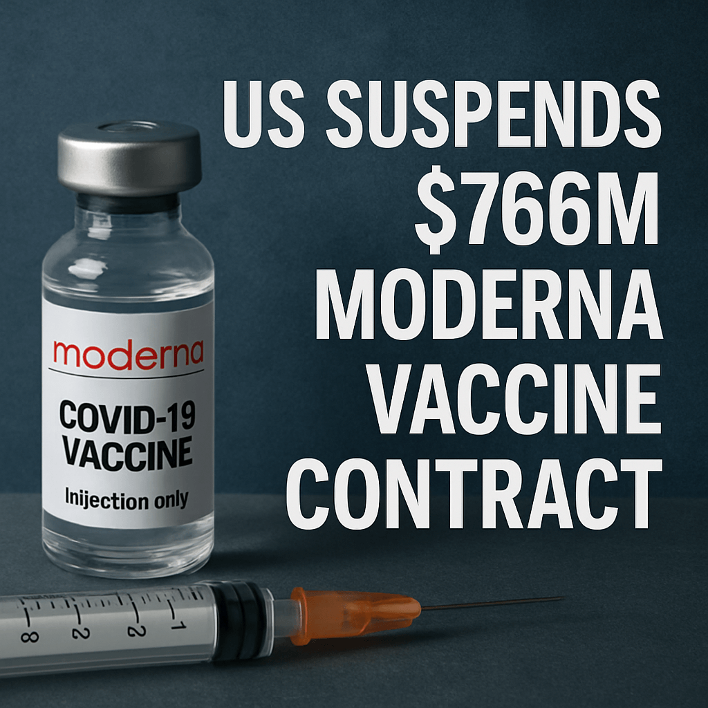 US Suspends $766M Moderna Vaccine Contract image
