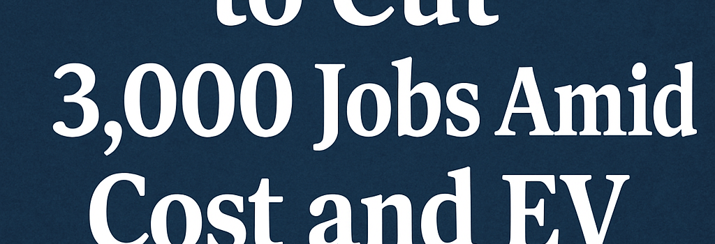 Volvo Cars to Cut 3,000 Jobs Amid Cost and EV Changes image