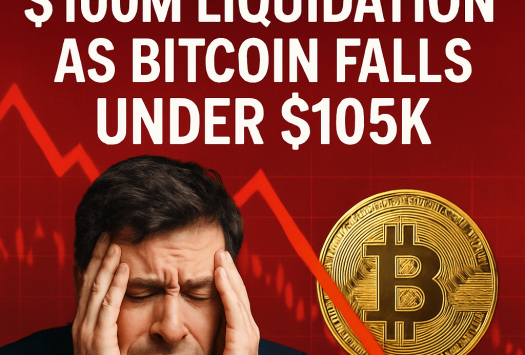 Trader Faces $100M Liquidation as Bitcoin Falls Under $105K image