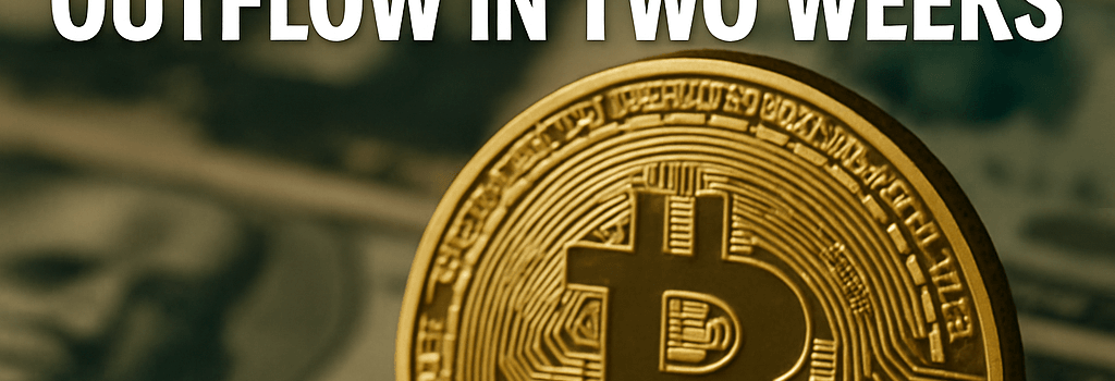 Bitcoin ETFs Experience First Joint Outflow in Two Weeks image