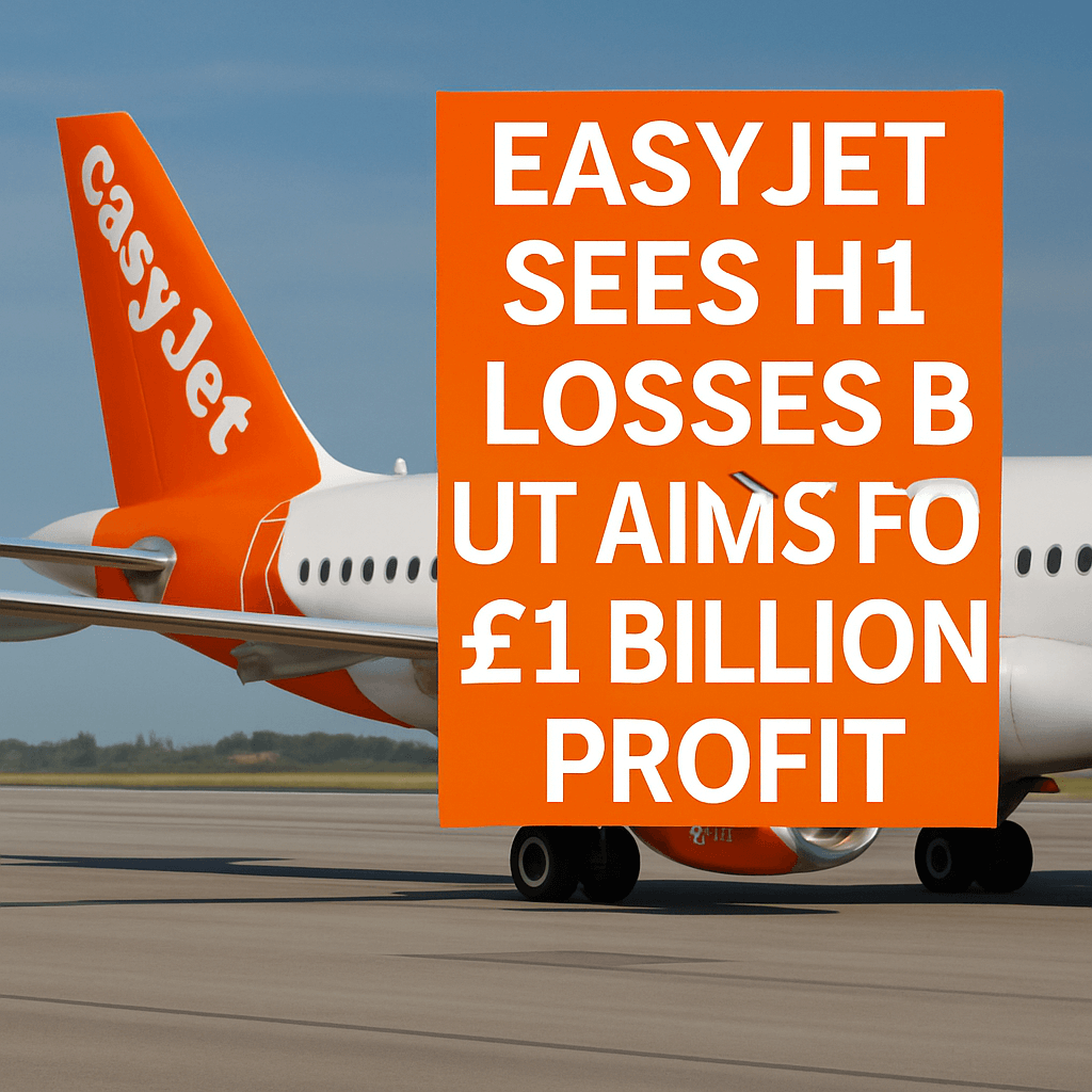 EasyJet Sees H1 Losses but Aims for £1 Billion Profit image