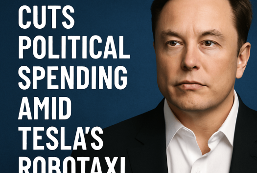 Elon Musk Cuts Political Spending Amid Tesla’s Robotaxi Progress image