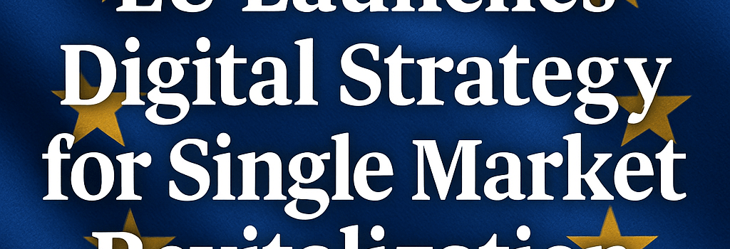 EU Launches Digital Strategy for Single Market Revitalization image