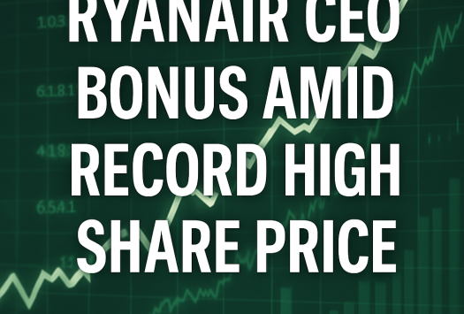 Ryanair CEO Bonus Amid Record High Share Price image