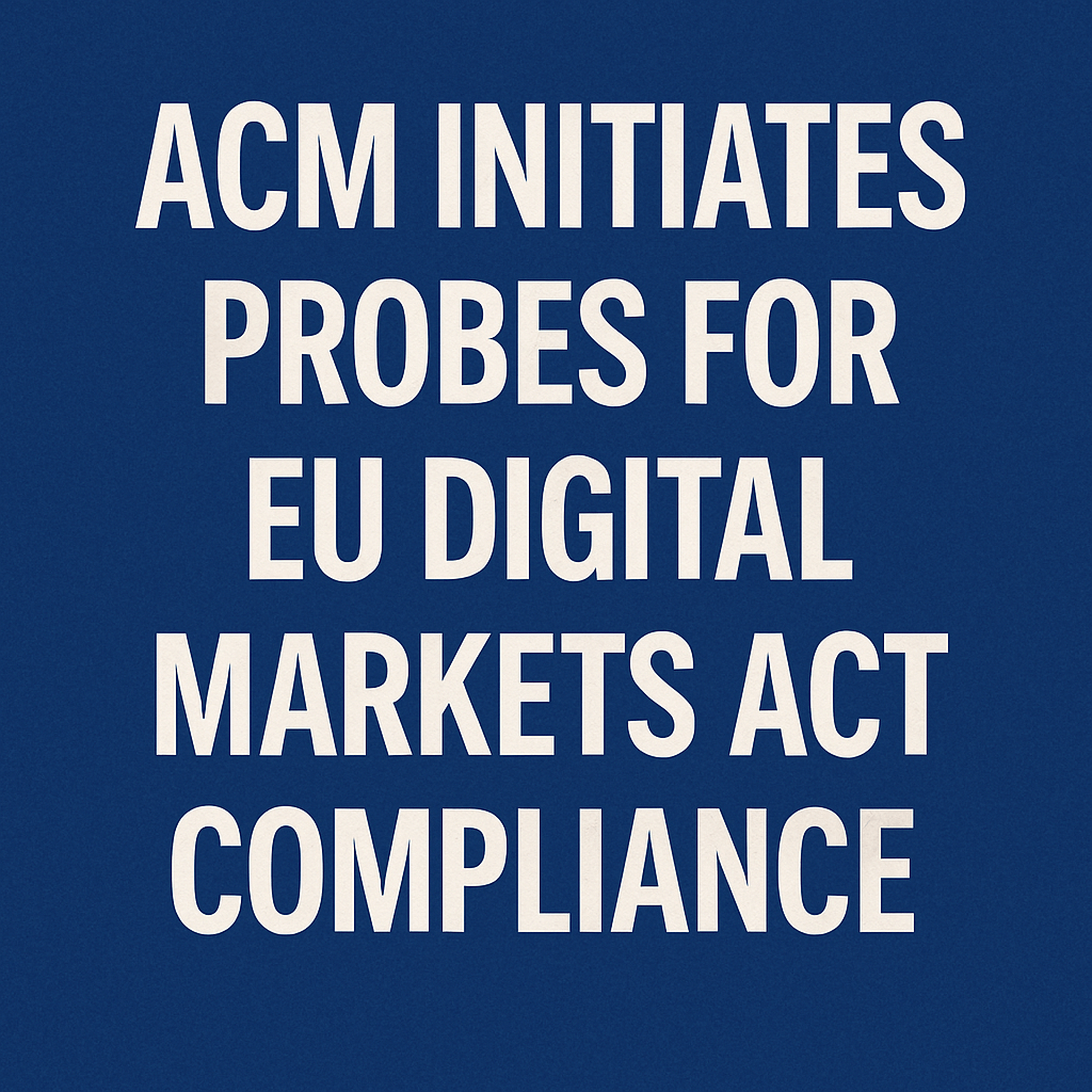 ACM Initiates Probes for EU Digital Markets Act Compliance image