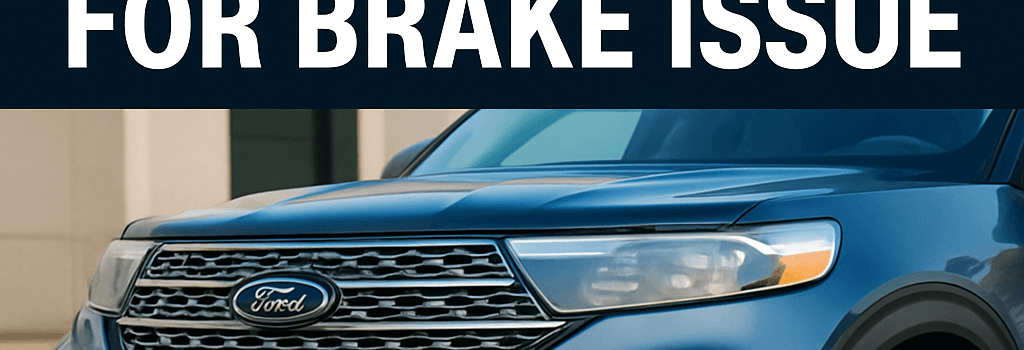 Ford Recalls 274,000 SUVs for Brake Issue image