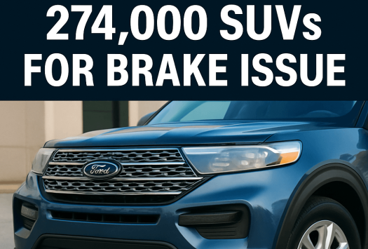Ford Recalls 274,000 SUVs for Brake Issue image