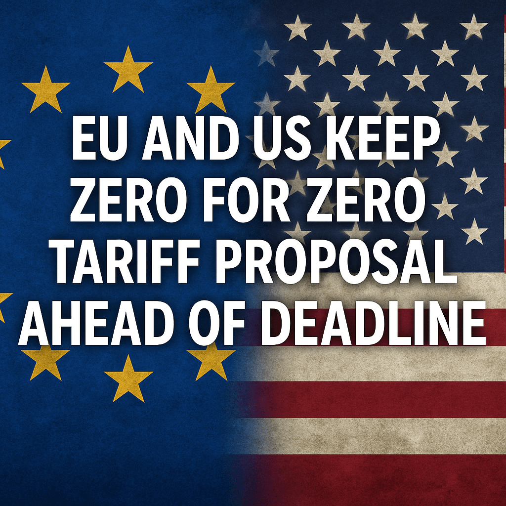 EU and US Keep Zero-for-Zero Tariff Proposal Ahead of Deadline image