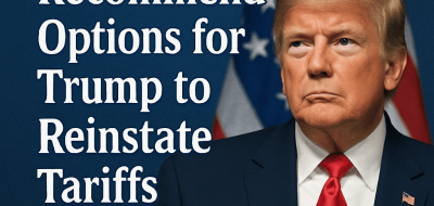 Experts Recommend Options for Trump to Reinstate Tariffs image