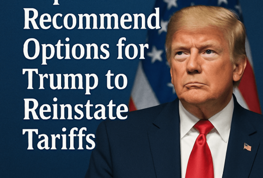 Experts Recommend Options for Trump to Reinstate Tariffs image