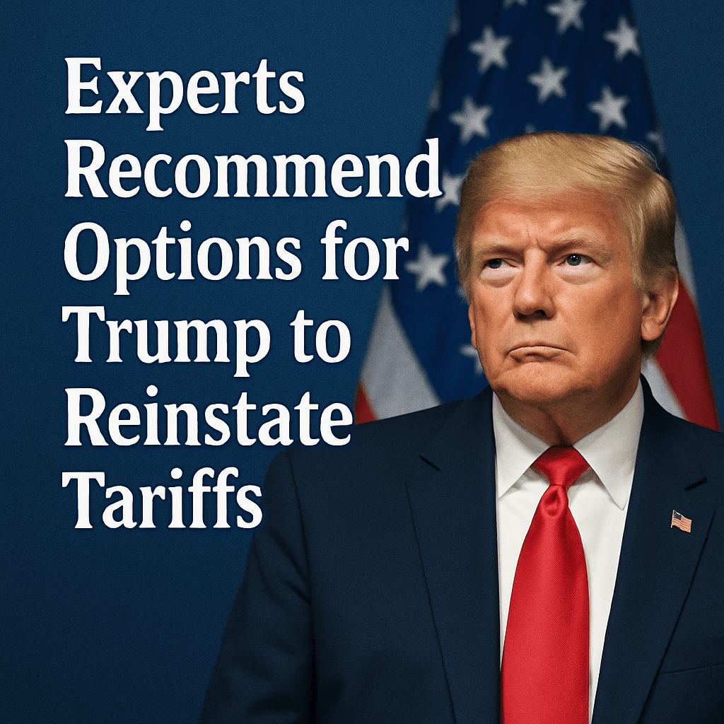 Experts Recommend Options for Trump to Reinstate Tariffs image
