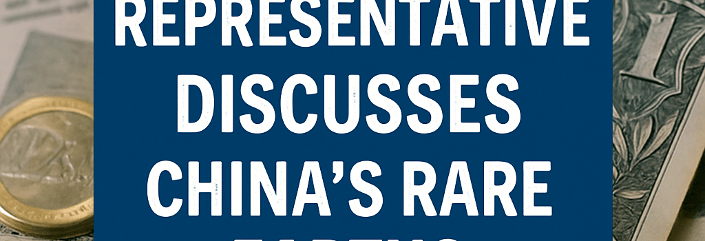 U.S. Trade Representative Discusses China’s Rare Earths Restrictions image