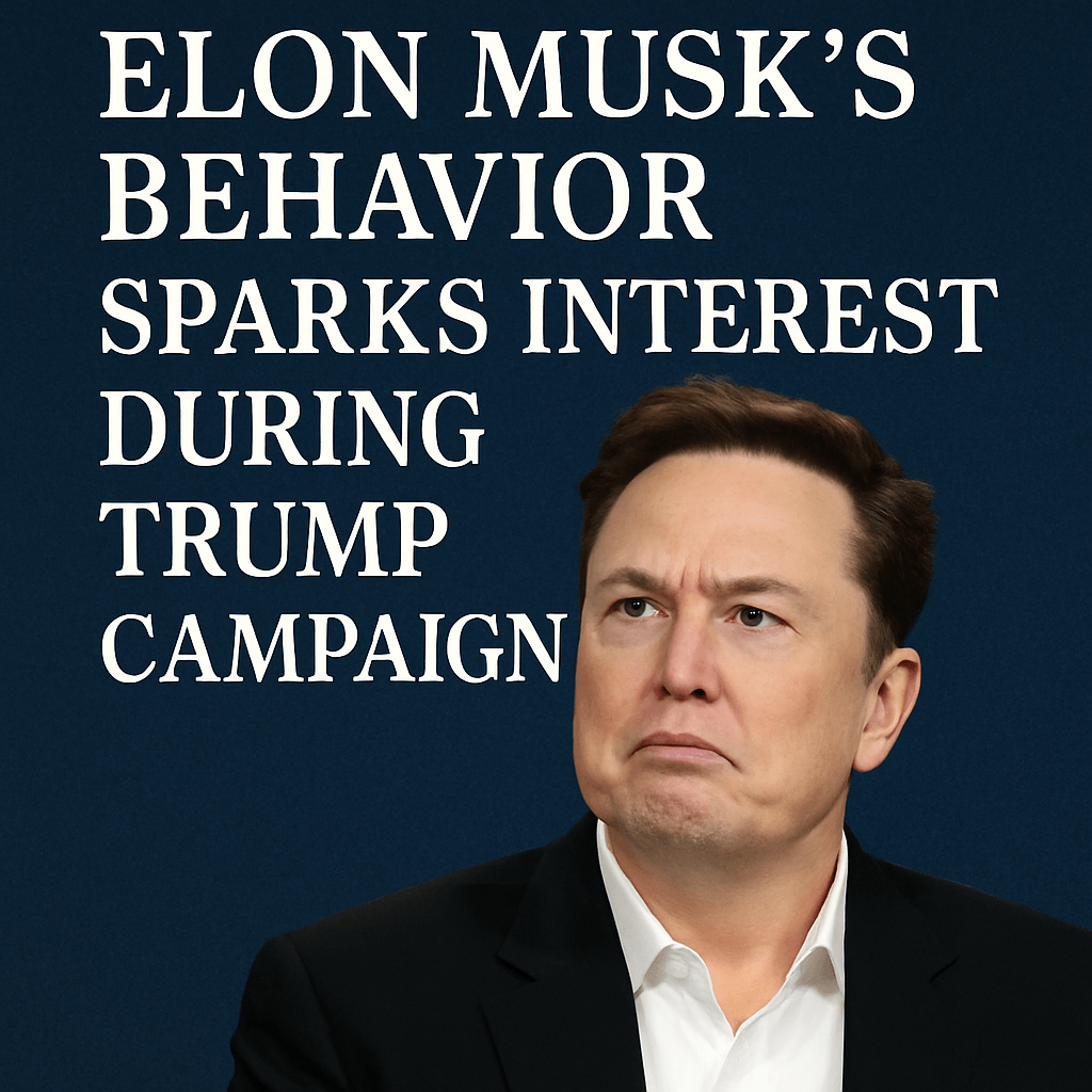Elon Musk’s Behavior Sparks Interest During Trump Campaign image