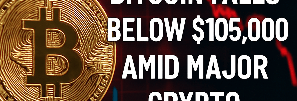 Bitcoin Falls Below $105,000 Amid Major Crypto Liquidation image