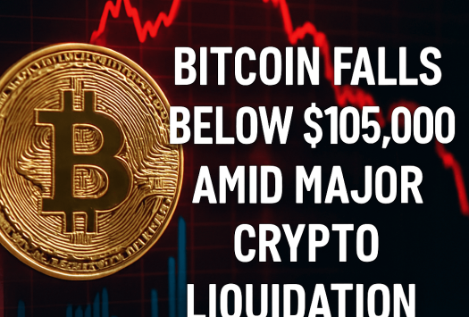 Bitcoin Falls Below $105,000 Amid Major Crypto Liquidation image