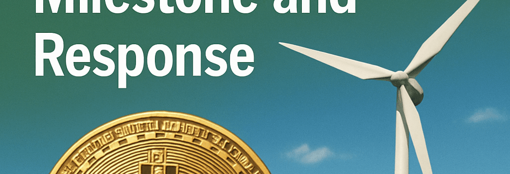 Bitcoin Boosts Renewable Energy Adoption: A Key Milestone and Response image