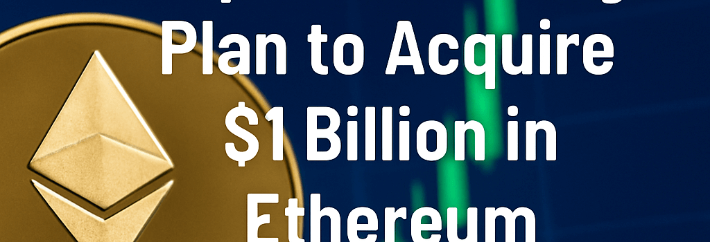 SharpLink Gaming’s Plan to Acquire $1 Billion in Ethereum image