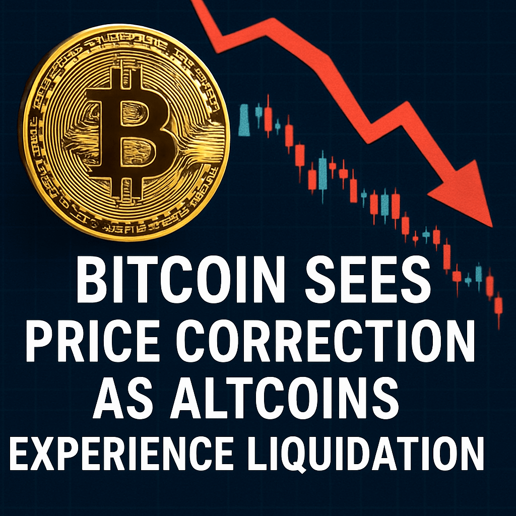Bitcoin Sees Price Correction as Altcoins Experience Liquidation image