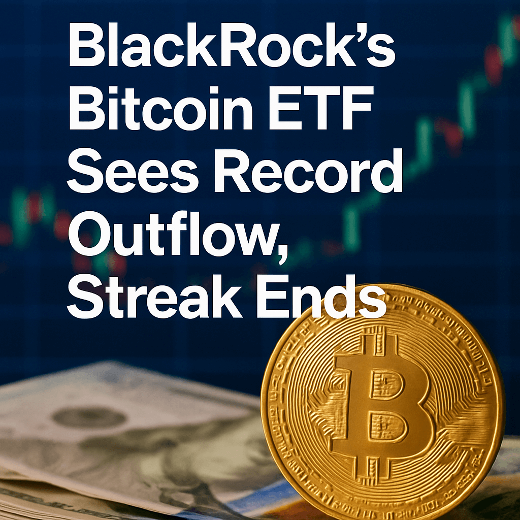 BlackRock’s Bitcoin ETF Sees Record Outflow, Streak Ends image