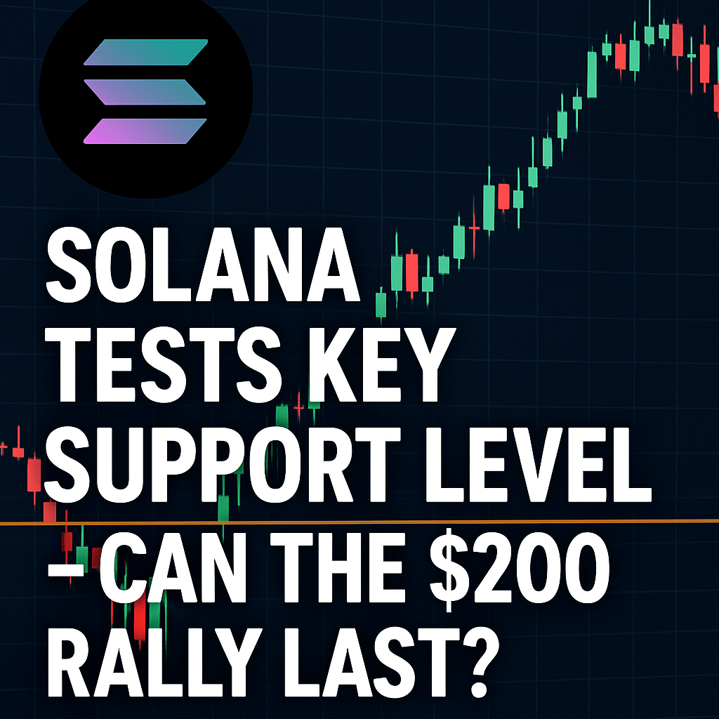 Solana Tests Key Support Level – Can the $200 Rally Last? image