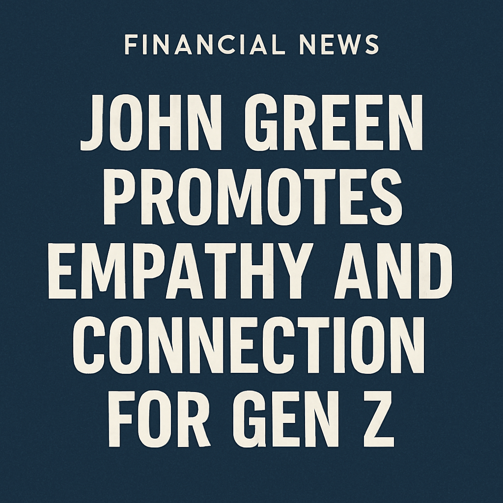 John Green Promotes Empathy and Connection for Gen Z image