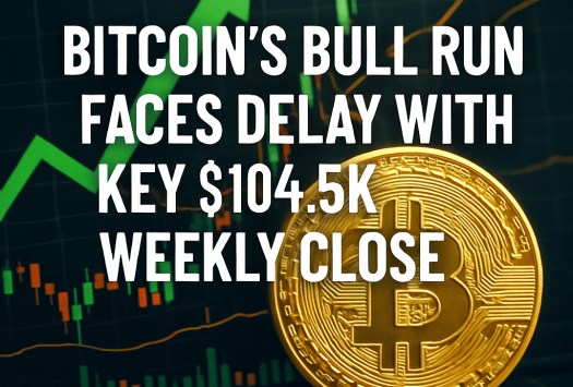 Bitcoin’s Bull Run Faces Delay with Key $104.5K Weekly Close image