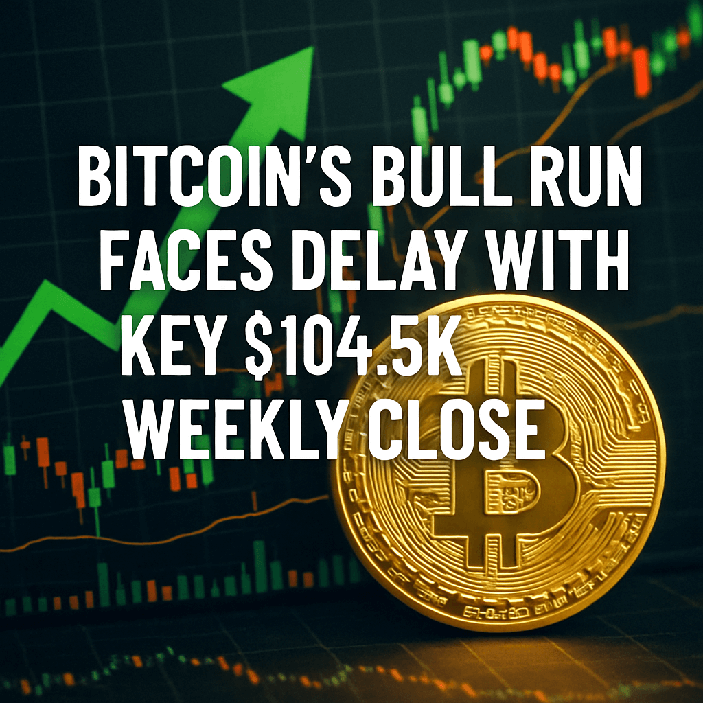 Bitcoin’s Bull Run Faces Delay with Key $104.5K Weekly Close image