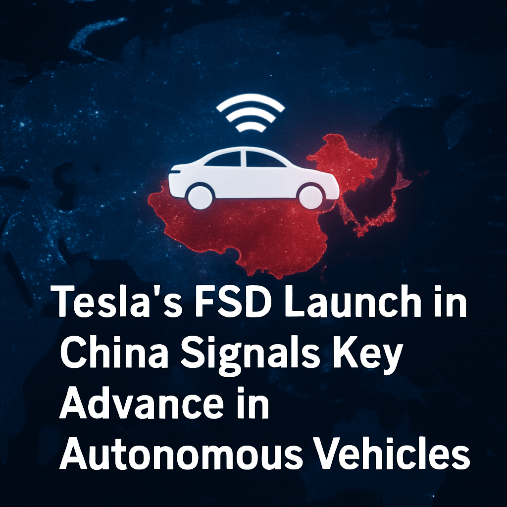 Tesla’s FSD Launch in China Signals Key Advance in Autonomous Vehicles image