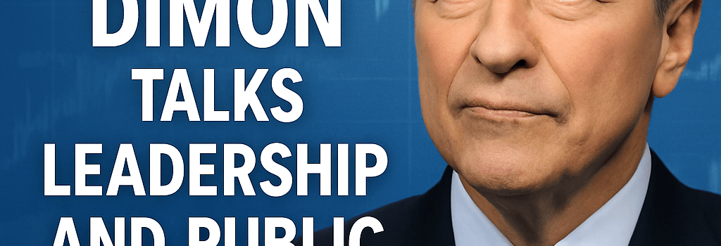 Jamie Dimon Talks Leadership and Public Service Goals image