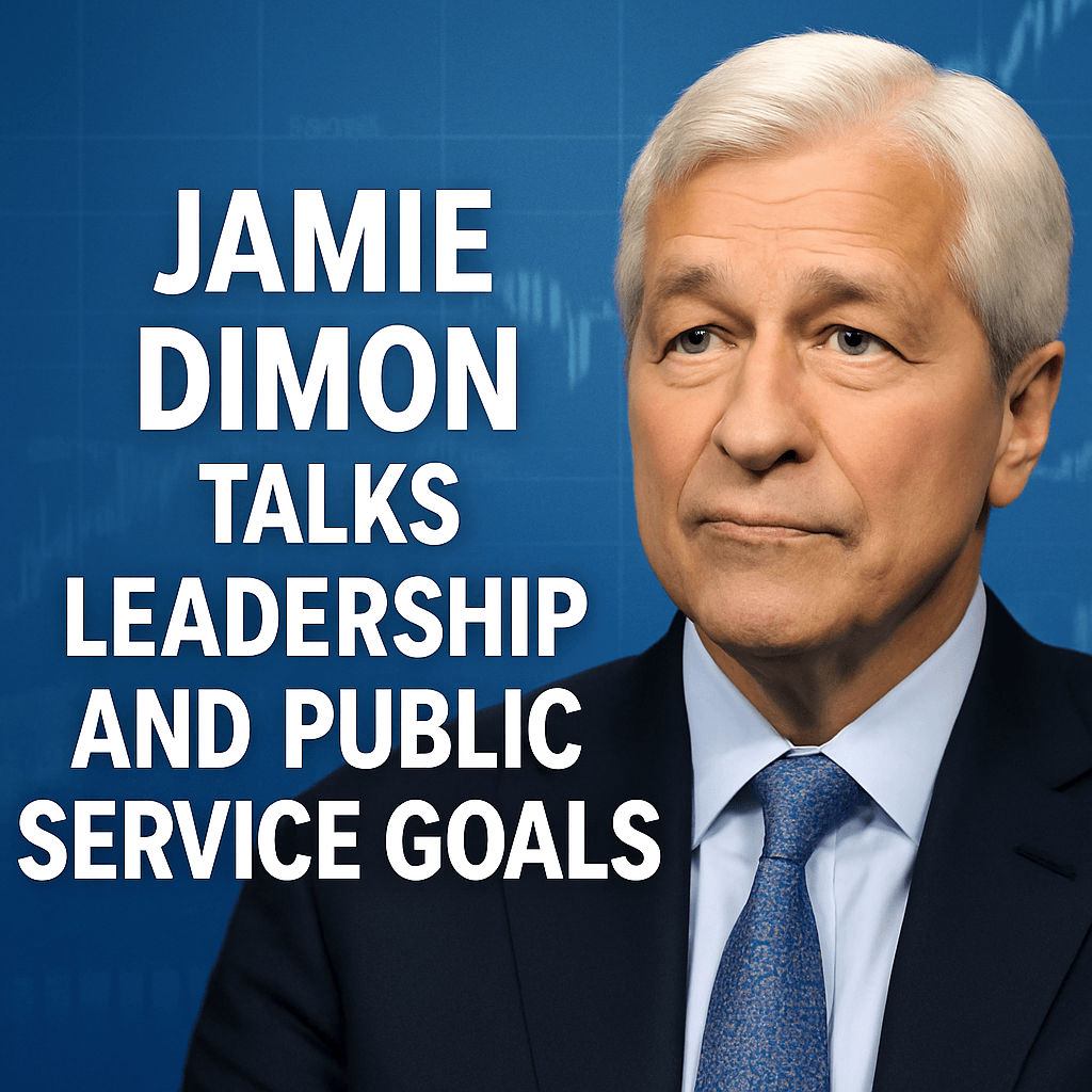 Jamie Dimon Talks Leadership and Public Service Goals image