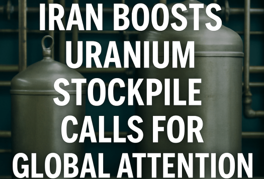 Iran Boosts Uranium Stockpile, Calls for Global Attention image