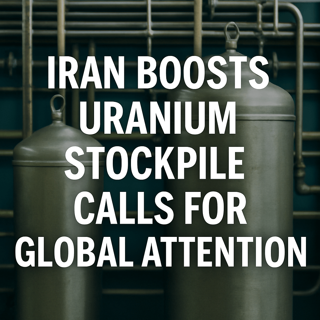 Iran Boosts Uranium Stockpile, Calls for Global Attention image