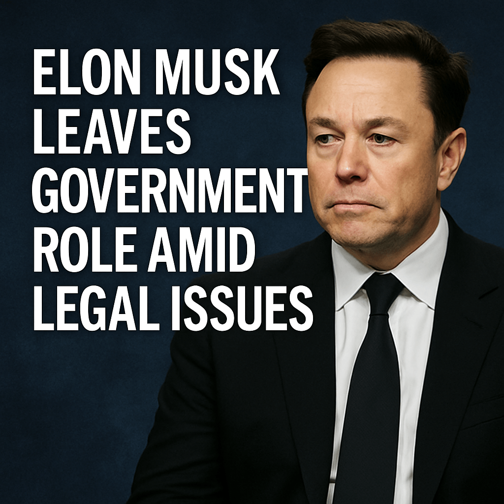 Elon Musk Leaves Government Role Amid Legal Issues image