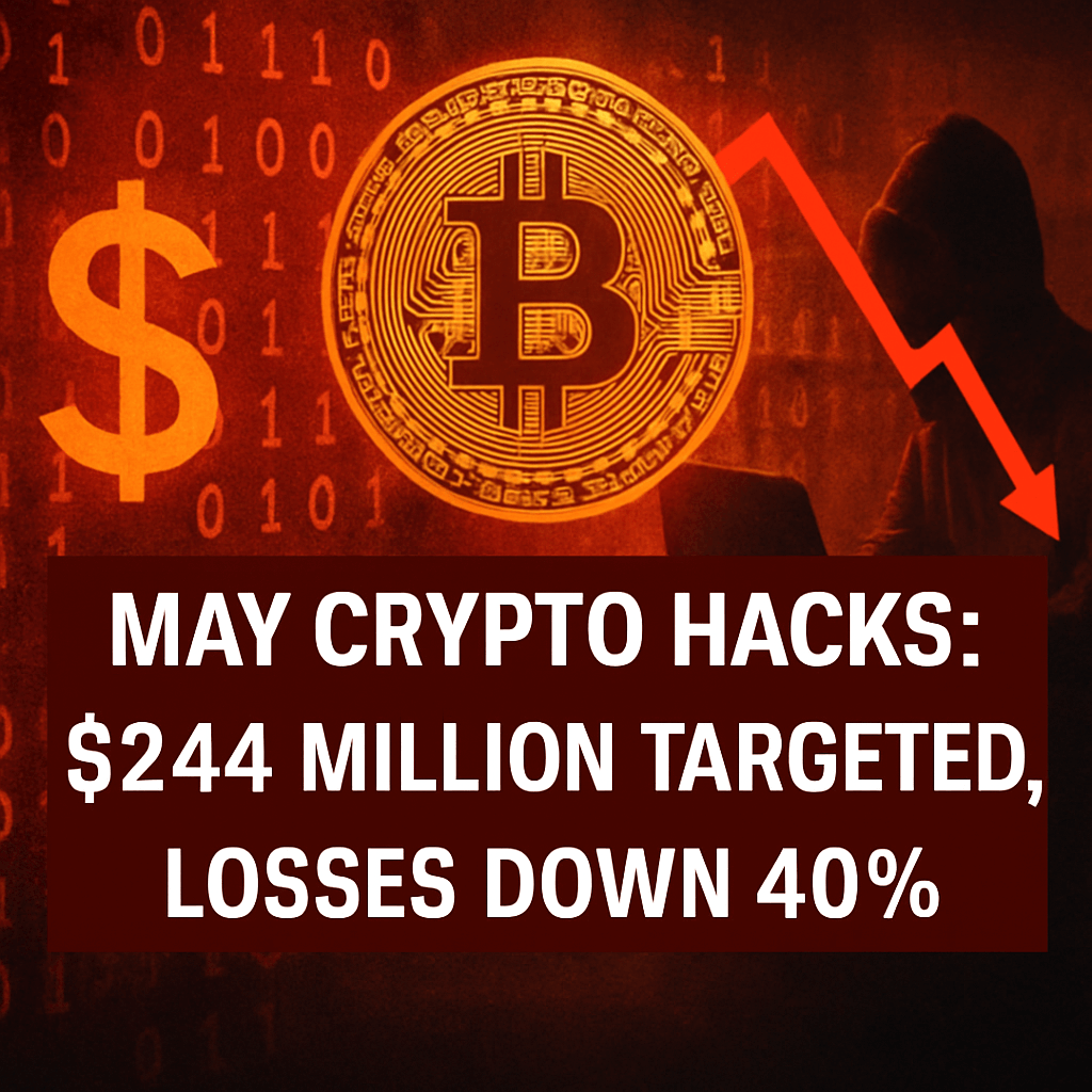 May Crypto Hacks: $244 Million Targeted, Losses Down 40% image