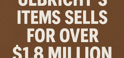 Auction of Ulbricht’s Items Sells for Over $1.8 Million in Bitcoin image