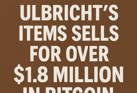 Auction of Ulbricht’s Items Sells for Over $1.8 Million in Bitcoin image