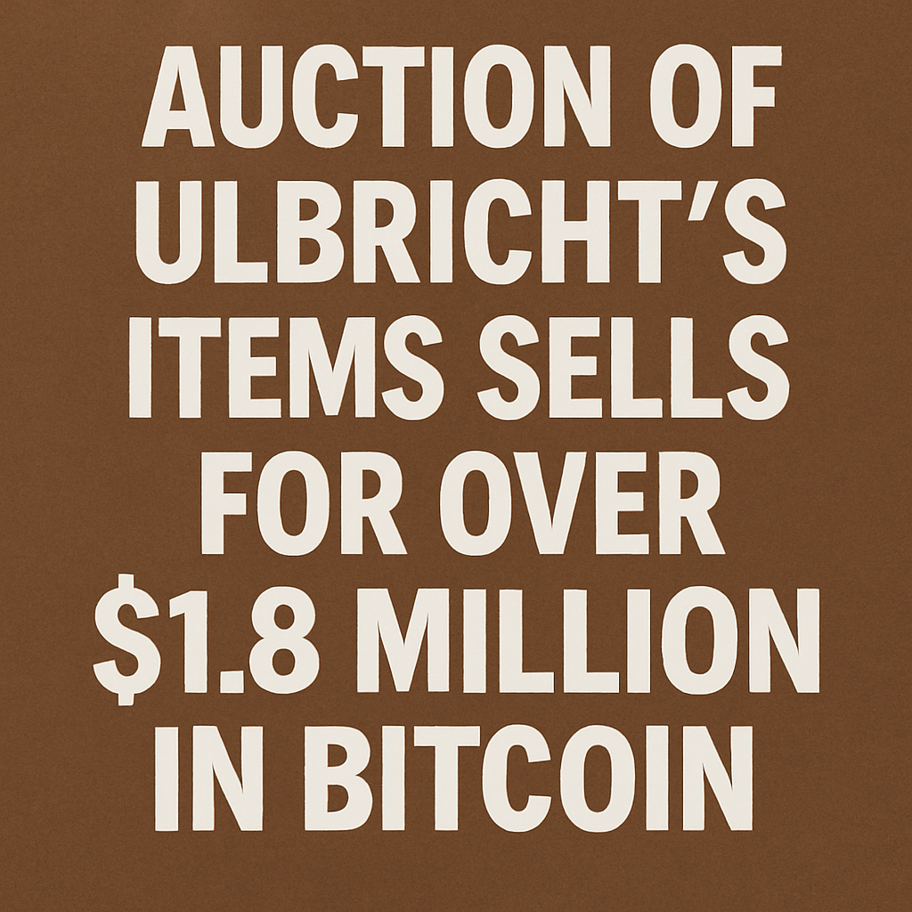 Auction of Ulbricht’s Items Sells for Over $1.8 Million in Bitcoin image