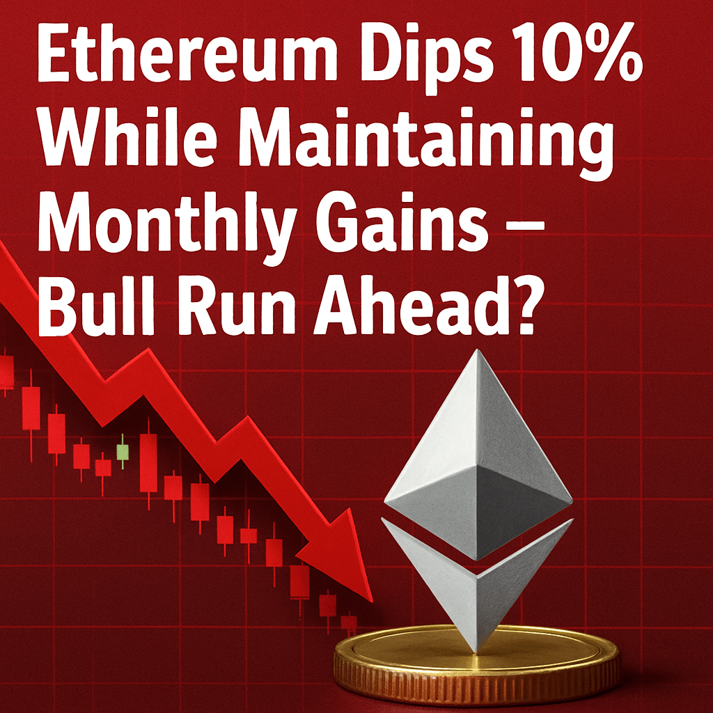 Ethereum Dips 10% While Maintaining Monthly Gains – Bull Run Ahead? image