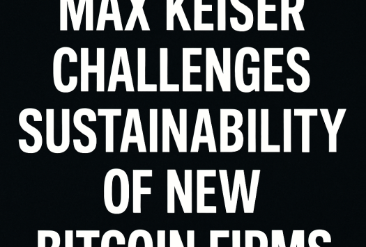 Max Keiser Challenges Sustainability of New Bitcoin Firms image