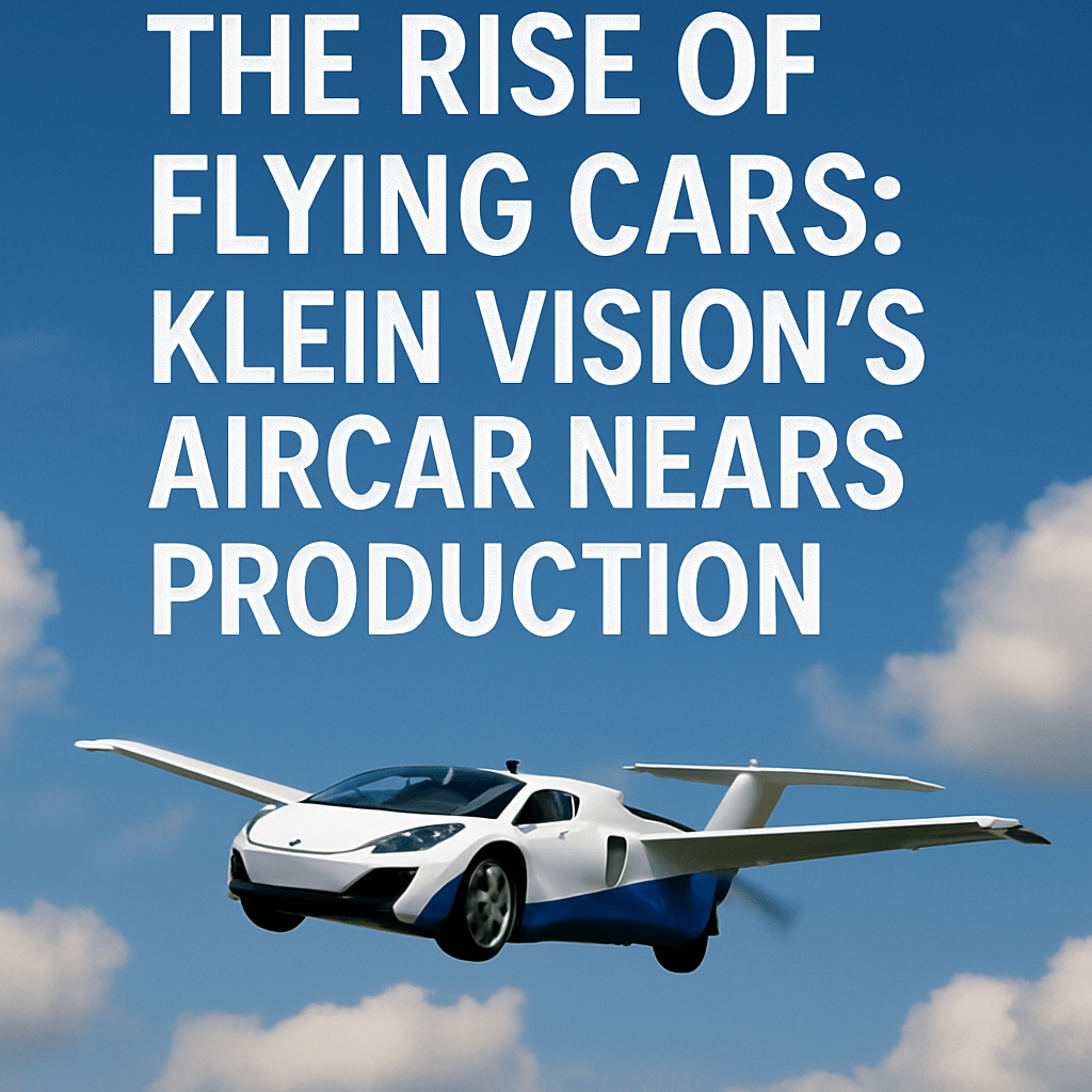 The Rise of Flying Cars: Klein Vision’s AirCar Nears Production image